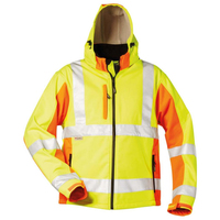 Warnjacke Jim, Softshell, Gr. S, gelb/orange