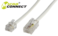 Microconnect MPK451 telefoonkabel 1 m Wit