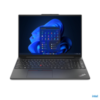 Lenovo ThinkPad E16 Intel® Core™ i5 i5-1335U Laptop 40,6 cm (16") WUXGA 16 GB DDR4-SDRAM 512 GB SSD Wi-Fi 6 (802.11ax) Windows 11 Pro Schwarz