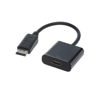 APM 590499 câble vidéo et adaptateur DisplayPort HDMI Noir