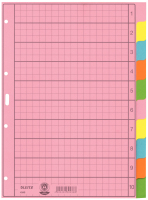 Leitz 43400000 lengüeta de índice Separador en blanco con pestaña Papel Multicolor
