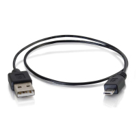 C2G 81708 USB cable 0.46 m USB 2.0 USB A Micro-USB B Black