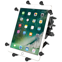 RAM Mounts X-Grip Mount with Glare Shield Clamp Base for 9"-10" Tablets