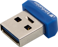 Verbatim Store 'n' Stay NANO - USB 3.0-Stick 64 GB - Blau