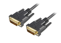 Sharkoon DVI-D/DVI-D (24+1), 1 m DVI kabel Zwart