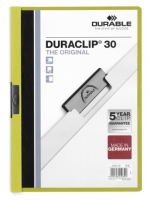 Durable Duraclip 30 archivador Verde, Transparente PVC