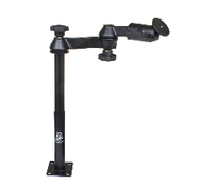 RAM Mounts Tele-Pole with 12" & 9" Poles, Double Swing Arms & Round Plate