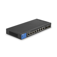 Linksys LGS310C Vezérelt L3 Gigabit Ethernet (10/100/1000) Fekete, Kék