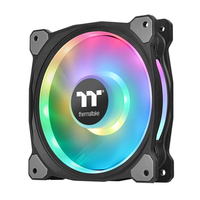 Thermaltake Riing Duo 14 LED RGB Premium Edition Computer behuizing Ventilator Zwart