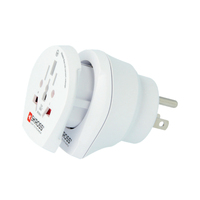 Skross Combo World to USA power plug adapter Type F Universal White