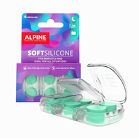 Alpine SoftSilicone Wiederverwendbarer Ohrstöpsel Grün