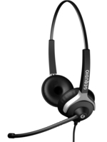 GEQUDIO WA9027 headphones/headset Wired Head-band Office/Call center Black
