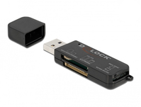 DeLOCK 91757 card reader USB 3.2 Gen 1 (3.1 Gen 1) Type-A Black