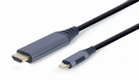 Gembird CC-USB3C-HDMI-01-6 adapter kablowy 1,8 m USB Type-C HDMI Typu A (Standard) Czarny, Szary