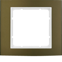 Berker 10113021 Wandplatte/Schalterabdeckung Braun, Weiß