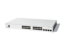 Cisco Catalyst 1300-24T-4G Managed Switch, 24 Port GE, 4x1GE SFP, Limited Lifetime Protection (C1300-24T-4G)