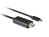 Lanberg CA-CMDP-10CU-0005-BK video kabel adapter 0,5 m USB Type-C DisplayPort Zwart