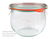 Weck Tulpen-Glas 580 ml mit Glasdeckel