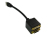 Cables Direct HDMI to DVI Splitter 0.12 m HDMI Type A (Standard) 2 x DVI Black