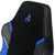 Nitro Concepts X1000 Silla para videojuegos de PC Asiento acolchado Negro, Azul