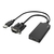 Hama 00200342 video átalakító kábel 0,15 M USB Type-A + VGA (D-Sub) HDMI Fekete