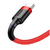 Baseus CATKLF-U09 cable de teléfono móvil Negro, Rojo 3 m USB A USB C