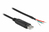 DeLOCK 90428 seriële kabel Zwart 2 m USB 2.0 RS-232