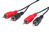 PremiumCord KJACKCMM2-2 Audio-Kabel 2 m 2 x RCA Schwarz, Rot