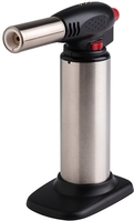 Flambierbrenner Ø 4,5 cm, H: 16,5 cm Edelstahl, ABS Befüllen mit Feuerzeuggas
