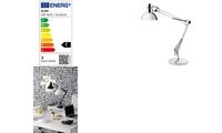 ALBA Lampe de bureau LED "ARCHI", pince/socle, chrome (74800069)