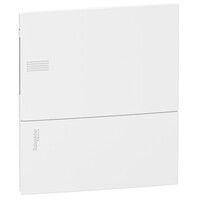Pragma - mini coffret encastré - 1x8 mod. - portillon opaque blanc - born. Terre (MIP21108)
