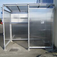 PROCITY Raucherunterstand ALU, Wind-/Regenschutz, 2.500 x 1.860 mm