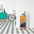 Relaxdays Standregal weiß, Beistellschrank aus MDF und Bambus, Wohnzimmerregal, skandinavisch, HBT 101x32x30 cm, white