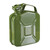 Relaxdays Benzinkanister 5 Liter, Reservekanister Benzin & Diesel, auslaufsicher, Tragegriff, Kanister Metall, olivgrün