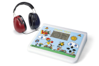 Piloten-Hörtest · mit integriertem Tonaudiometer · für Kinder ab 3 Jahren