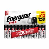 Energizer Max (AA) Alkaline Batteries (Pack 12)