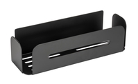 WENKO Turbo-Loc® Wandablage Bivio Black matt, aus Aluminium