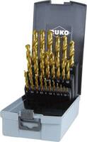 RUKO 250215TRO HSS-G Spirálfúró készlet 25 részes 1 mm, 1.5 mm, 2 mm, 2.5 mm, 3 mm, 3.5 mm, 4 mm, 4.5 mm, 5 mm, 5.5 mm, 6 mm, 6.5 mm, 7 mm, 7.5 mm, 8 mm, 8.5