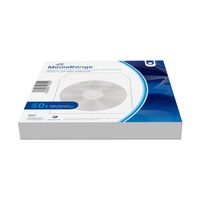 CD/DVD Storage Media Case 50pcs, Papir, White