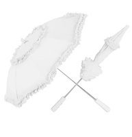 ombrelle "belle époque" blanc 72cm