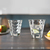 LEONARDO Trinkglas OPTIC Ciao, Set aus 6 Gläsern, Ø 9 cm, Höhe 9 cm, 6er Set, spülmaschinenfest, Vol. 215 ml, 012683