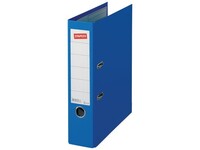 Staples Premium Ordner, A4, Rugbreedte 80 mm, Karton met Polypropyleen, Blauw