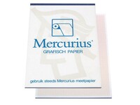 Mercurius A3 Millimeterpapier, 80 g/m², Roodbruin (blok 50 vel)
