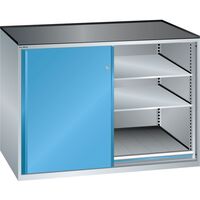 Sliding door cupboard, max. load of pull-out shelf 75 kg