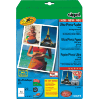 InkJet-Ultra-Photo-Papier A4 190g/qm hochglänzend 20 Blatt