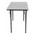 Bolero Folding Rectangular Table Made of ABS and Steel Frame - 750X1220X610mm