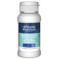 LEFRANC BOURGEOIS Additif acrylique médium fluide brillant. Pour intégration matières&effets de volume - produit supprimé à épuisement du stock