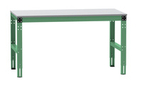 ESD-Arbeitstisch MULTIPLAN Standard Grundtisch mit Melaminplatte, BxTxH = 2000 x 700 x 763-873 mm | LMK3118.6011