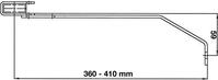 Wandhalter verstellbar 360-410 mm Edelstahl V4A für GFK-Leiter
