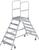 Alu-Podestleiter 2x6 Alu-Stufen Podesthöhe 1,44 m Arbeitshöhe bis 3,50 m